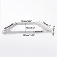 thumbnail image 2 of Stainless Steel Multifunctional Corner Brace 3-Sided Fixed Angle Support for Furniture Shelves Cabinet Trapezoidal Shape Durable Structural Connector, 2 of 3