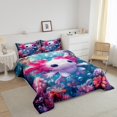 thumbnail image 3 of Erosebridal Girls Axolotl Bedding King Comforter Set, Reversible, Super Cozy 3pcs, 3 of 6