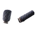 thumbnail image 1 of Aofa 2Pcs Plush Car Interior Gear Shift Knob Cover Warm Hand Brake Grip Protection, 1 of 7
