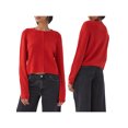 thumbnail image 2 of Gupgi Cardigan Tricoté Uni pour Femmes, Chandails à Boutons devant, Col Rond Décontracté, Manches Longues, Hauts en Tricot, 2 of 9