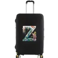 thumbnail image 1 of Housses de Valise Housse Protectrice Bagage de Voyage Anti-Rayures Housse Anti-Poussière Réutilisable Housse Lavable Motif Imprimé Lettres Poisson 8 Lettres Poisson Z m, 1 of 6