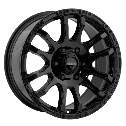 RSSW Force 18X8.5 jante en alliage noir brillante avec entraxe 6-135 , 20 mm offset et 87.1 centerbore
