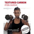 thumbnail image 2 of BeesClover Hex Dumbbell Set, 40LB*2pcs Adjustable Rubber Encased Dumbbells with Cast Iron Core & Textured Handle, Anti-Roll Hex Hand Weights for Home Gym, Strength Training, 2 of 8