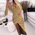 thumbnail image 1 of UPPADA Robe de Cocktail pour Femmes à Manches Longues Robe d'Invitée de Mariage Fente Latérale Jolie Robe Formelle Évasée Taille Haute Robe de Fête Robe de Bal Robe de Cocktail Liquidation en Liquidation, 1 of 6