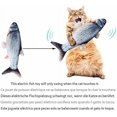 thumbnail image 3 of Jouet pour Animal Poisson Électrique Mobile Réaliste en Peluche Simulation Poisson Qui Remue Jouet à Taper pour Animal Drôle Interactif Animaux, 3 of 7