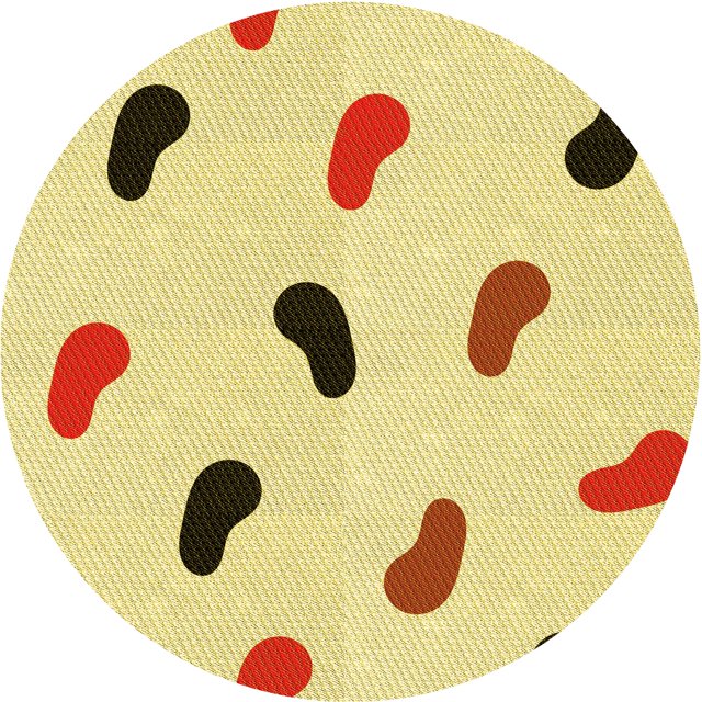 Ahgly Company Tapis Rond Lavable en Machine Intérieur Caramel Brun, 5 Pieds Rond