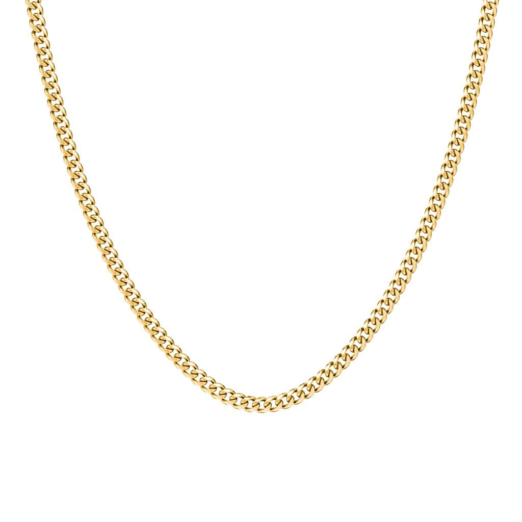 Men's 20" Cuban Chain Necklace in Yellow Stainless Steel - 5mm