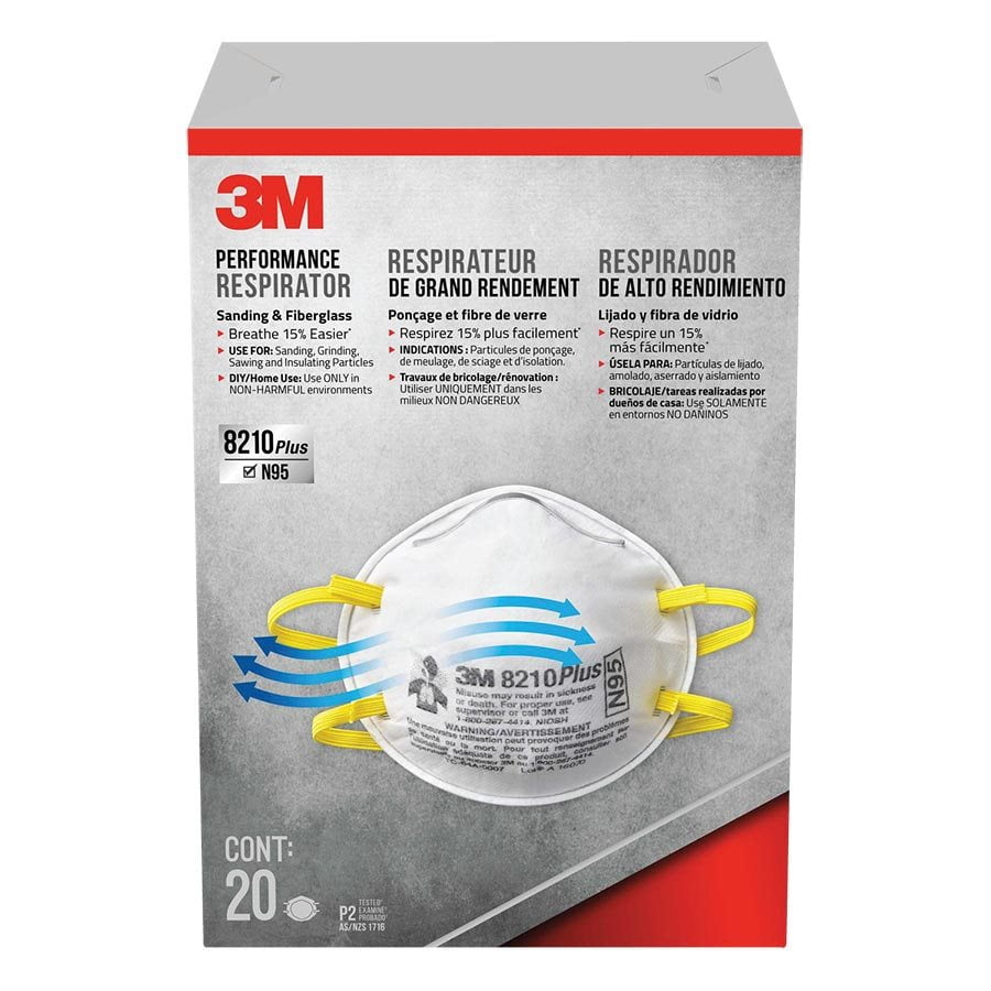 3M 8210 Particulate Respirator (Package of 20) - Walmart.ca