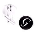 thumbnail image 2 of VONKY 1 Pair Men's Letter Cufflink Wedding Formal Initial Alphabet Stainless Steel Cufflink, Letter G, 2 of 8