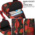 thumbnail image 4 of Strawberry Lover’s Cute Sling Backpack, Red Berry Print Crossbody Daypack with Sweet Fruity and Fresh Flower Design, 4 of 6