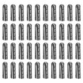 thumbnail image 1 of Unique Bargains 40Pack 4.5x17mm Metal Shoelace Tips Open Mouth Shoelace Repair Cords End Tips Black, 1 of 6