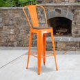 thumbnail image 2 of Kingfisher Lane Tabouret de Bar en Métal 30 Pieds' Orange, 2 of 9