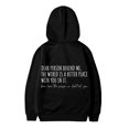 thumbnail image 5 of PMVFHDE Liquidation Automne Sweat à Col Rond Sweat à Capuche pour Filles Manches Longues Sweat à Capuche Graphique Pulls Mignons pour Enfants Vêtements pour Filles Noir,120, 5 of 5