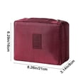 thumbnail image 3 of Uuiauoio Capacity Waterproof Makeup Bag Organizer, Portable Travel Cosmetic Storage Pouch with Removable Compartments, Toiletry Bag for Home, Gym, and Outdoor Use, Durable and Easy to Clean, 3 of 9