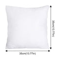 thumbnail image 3 of VogueV 2-Piece White Square Pillow Inserts (35x35cm) A, 3 of 4