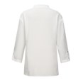 thumbnail image 3 of Hauts pour Femmes Manches Longues Mode pour Femmes Col en V Col Montant Manches Longues Blouse Décontractée Hauts Chemise, 3 of 8