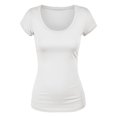 thumbnail image 4 of Emmalise T-Shirt à Manches Courtes pour Femmes Col Rond Ensemble de Valeur (3Pk, Noir, Jungle Profonde, Blanc, Moyen), 4 of 4