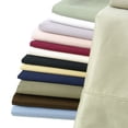 thumbnail image 1 of Royal Hotel's Solid Black 550-Thread-Count 4pc Queen Bed Sheet Set 100% Combed Cotton, Sateen Solid, Deep Pocket, 1 of 2