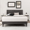 thumbnail image 2 of Costway Queen Bed Frame Upholstered Platform Bed with Tufted Headboard Mattress Foundation, 2 of 10