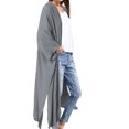thumbnail image 2 of Celmia Cardigan Mince pour Femmes à Manches Chauve-Souris, Cache-Maillot des Fêtes, 2 of 15