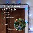 thumbnail image 3 of Home Heritage Luminations Christmas Holiday Party Lights, Twinkly App Control, 33' Wrapped Dome, 100 RGB LEDs (4 Pack), 3 of 9