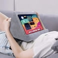 thumbnail image 2 of Sponge Pillow Tablet Holder for IPad Samsung Huawei Xiaomi Tablet Holder Mobile Phone Support Pillow Multi-angle Reading Stand,GRAY, 2 of 8