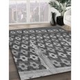 thumbnail image 3 of Ahgly Company Tapis Rond Lavable en Machine Intérieur Transitionnel Gris Foncé, 3 Pieds Rond, 3 of 7