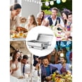thumbnail image 3 of AKDSteel 9QT Electric Chafing Dish Buffet Server, Stainless Steel Food Warmer with Digital Temperature Display, Commercial Catering Equipment, 3 of 7
