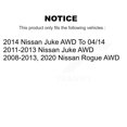 thumbnail image 2 of Kugel Rear Wheel Bearing and Hub Assembly Pair for Car Nissan Rogue Juke AWD - Left Right Side (Driver Passenger) K70-100694, 2 of 11