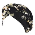 thumbnail image 1 of Fankiway Chapeau Indien à Fleurs pour Femmes Bonnet Turban à Volants pour Cancer Chimio, 1 of 3