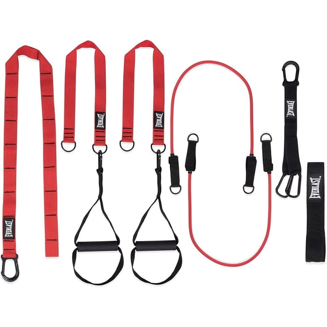 Everlast Entraîneur de Suspension de Poids Corporel FIT avec 4 Tubes de Résistance, 13 Pcs