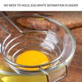 thumbnail image 4 of XZNGL Egg Separator Egg Yolk White Separator Eggs Separator Stainless Steel Eggs Yolk White Separator Separation Tool Eggs Long Handled Separator Food Grade Eggs Separator Kitchen Cooking Gadgets, 4 of 9