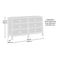 thumbnail image 3 of Sauder Trestle 6-Drawer Dresser, 3 of 9