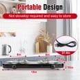 thumbnail image 2 of 2000W Electric Hot Plate,Portable Electric Stove Countertop Double Coil Burners W/Dual Control&5 Level Temperature Control, Easy to Clean,Lightweight, 2 of 9
