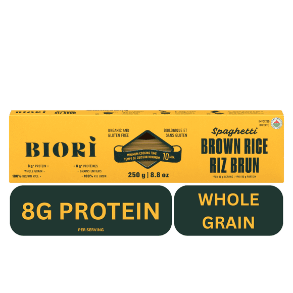 Biori 100% Organic Gluten Free Pasta Brown Rice Spaghetti 250g