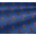 thumbnail image 5 of oneOone Georgette Viscose Fabric Leaves & Floral Block Print Fabric BTY 42 Inch Wide, 5 of 5