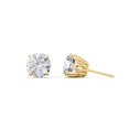 thumbnail image 2 of 1 Carat Solitaire Stud Earrings in 10K Yellow Gold, 2 of 2