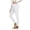 White, variant on Splozh Cotton Leggings for Women Fleece Leggings Women Solid Color High Waist Autumn and Winter Sports Outdoor Abdomen Soft Warm Leggings Hot Pink,S