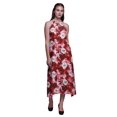thumbnail image 1 of Bimba Robe de Plage Teinture sur Nœuds pour Femmes, Imprimée, Dos Nu, Longue, à Col Licou, Ray-Onde - Très Petit, 1 of 6