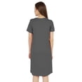 thumbnail image 3 of Inkmeso Robe T-Shirt d'Été Décontractée Unie pour Femmes, Coupe Ample, Tunique à Manches Courtes, Robe de Nuit, 3 of 7