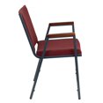thumbnail image 4 of Bowery Hill Contemporary Upholstered Stacking Chair in Burgundy, 4 of 9