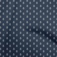 thumbnail image 1 of oneOone Viscose Chiffon Navy Blue Fabric Asian Floral Block Craft Projects Decor Fabric Printed By The Yard 42 Inch Wide, 1 of 5