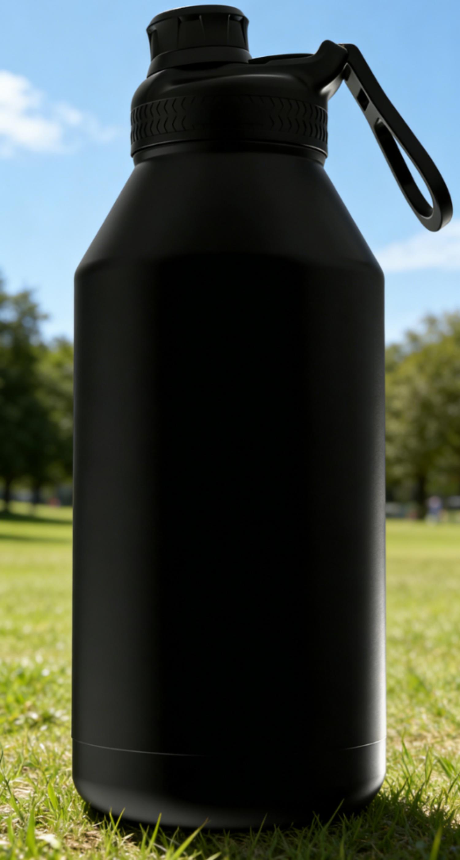 Mainstays 64 oz noir multi-taille en acier inoxydable coupe SS304 à l'intérieur + SS201 à l'extérieur, PP, silicone