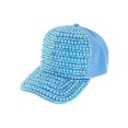 thumbnail image 1 of Top Headwear Casquette de Baseball Bling en Perles et Strass - Aqua, 1 of 1