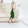 thumbnail image 4 of EGNMCR Advanced Sense Tanned Leather Cowhide Car Rearview Mirror Decoration Bag Pendant Keychain Decoration Artificial leather keychain, 4 of 6