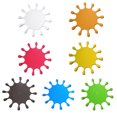 thumbnail image 2 of Silica Gel Anti-Slip Coaster Water Drop Water drop Shape Heat-Resistant Round Drink Cup Cushion Table Protection Mat, 2 of 6
