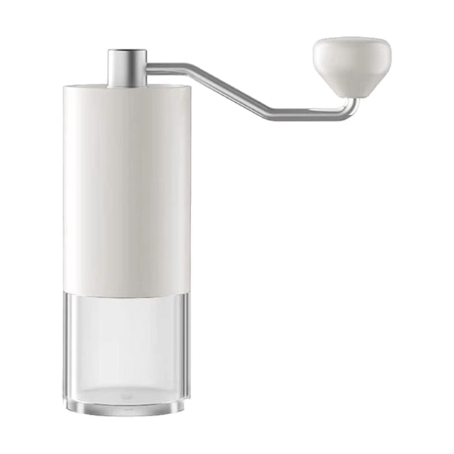 jifeng Coffee Grinder Ceramic Burrs Handheld Conical Burr Mill for Home Cafe Picnic White