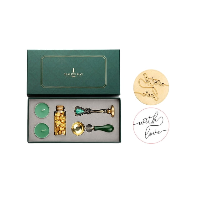 LSLJS Fire Lacquer Sealing Wax Set Fire Lacquer Wax Grain Set Fire Lacquer, Seal Se T