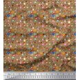 thumbnail image 1 of Soimoi Silk Fabric Dot,Floral & Insect Clip Art Fabric Prints by Yard 42 Inch Wide, 1 of 3