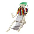 thumbnail image 1 of Décorations d'Halloween pour l'Extérieur, Squelette d'Halloween Grandeur Nature Articulations Articulées Squelettes Grandeur Nature Crâne Main Vie Corps Anatomie Modèle Déco Décorations de Squelette d'Halloween pour Fête d'Halloween Haun, 1 of 1